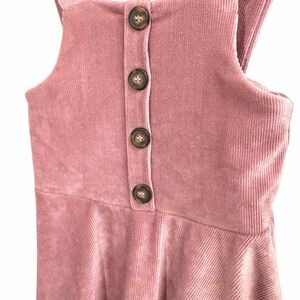 Pink & Gold Soft Polyester Dresses by Beautees 7/8